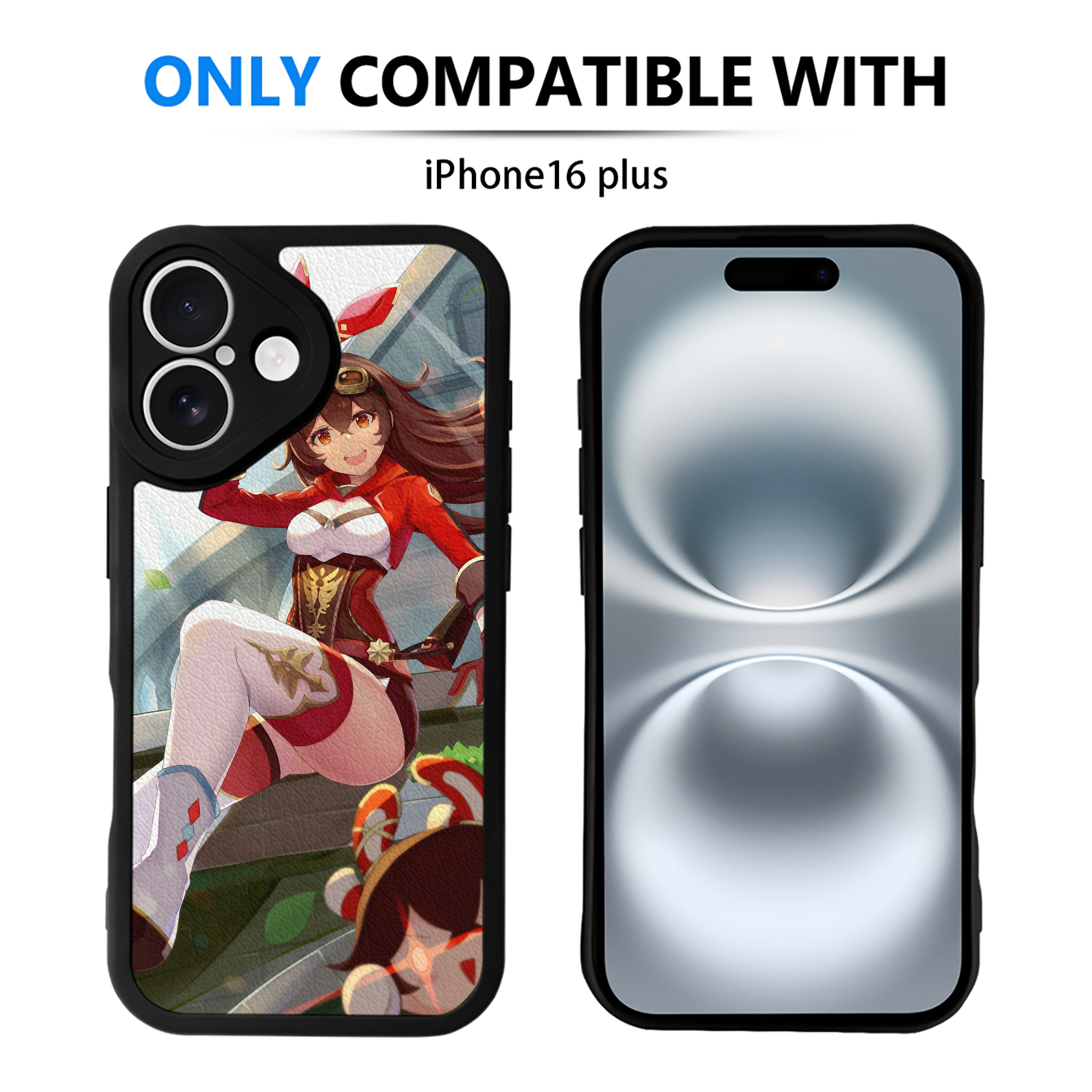 げんし神 genshin 【iPhone 16シリーズ対応】シリコンスマホケース（レザー調） 材質：シリコン